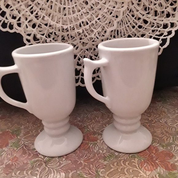 Vintage Sterling Vitrified China Irish Coffee Mugs - Picture 3 of 7